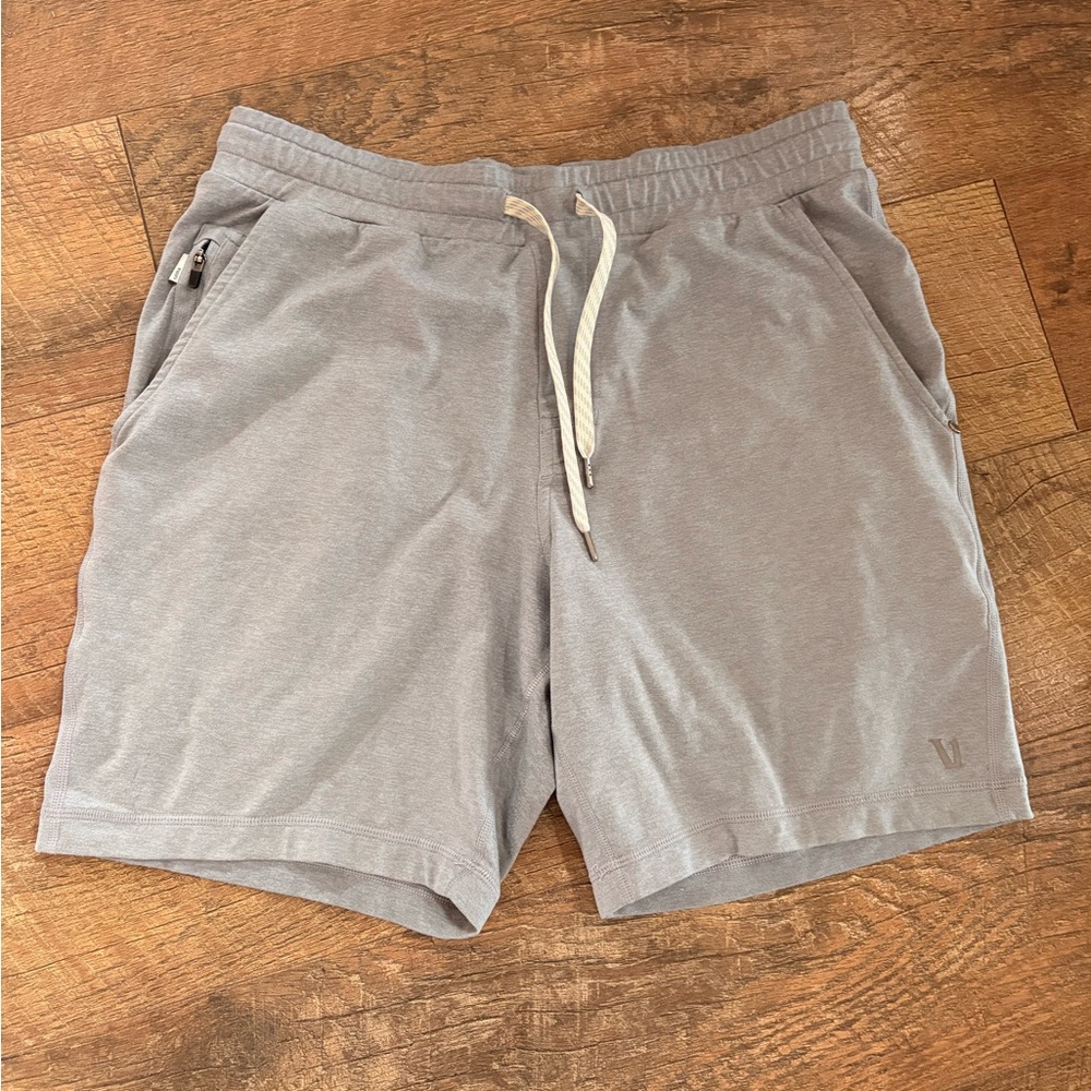 Vuori Men's Light Gray Athletic Shorts